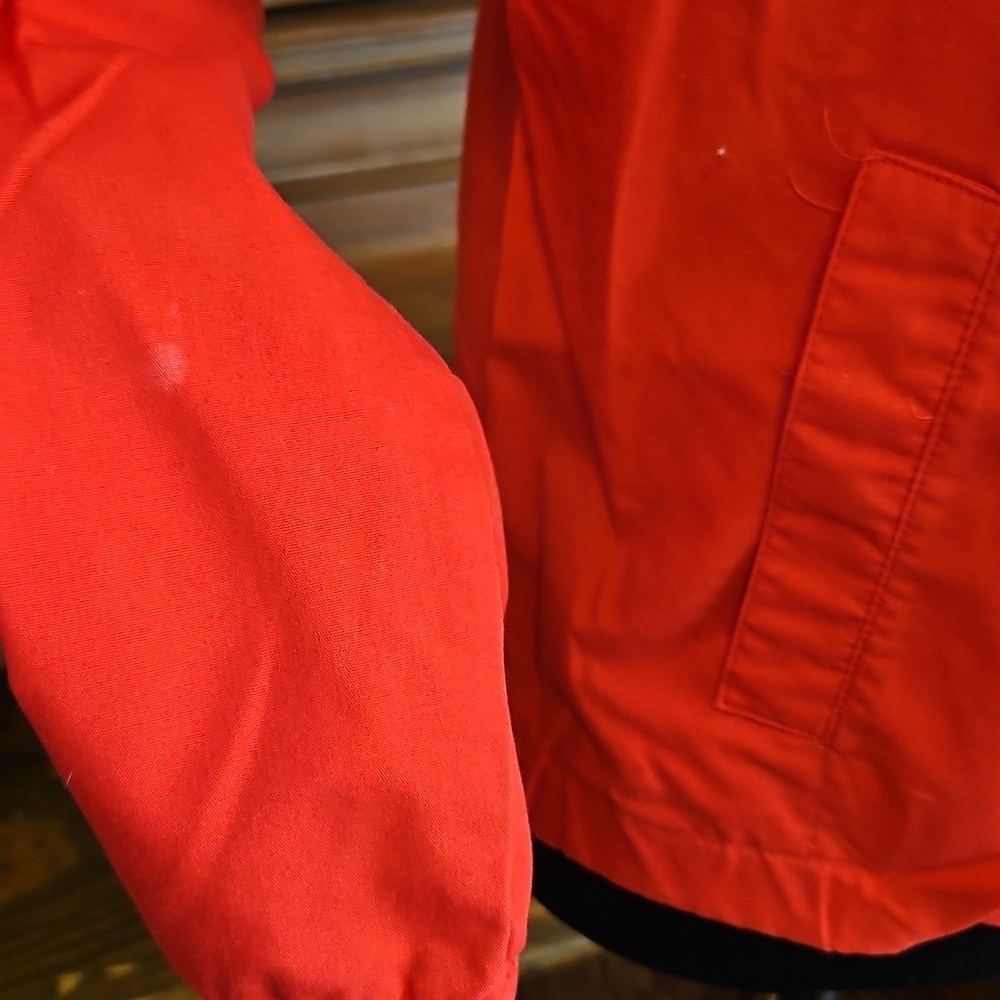 Vintage Lightweight Bomber Jacket, Zip Up, w Butterfly Embroidery S/M - Picture 5 of 9